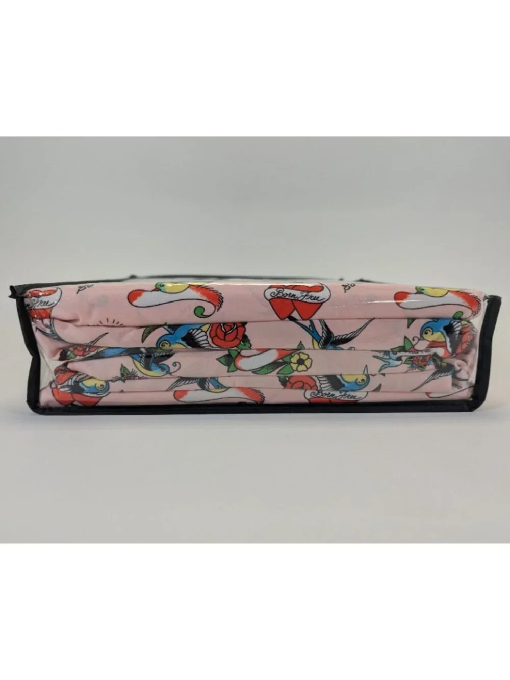 Ed Hardy Queen Sheet Set 6-Piece w 4 Pillowcases Pink Bird Heart Sheets - NEW